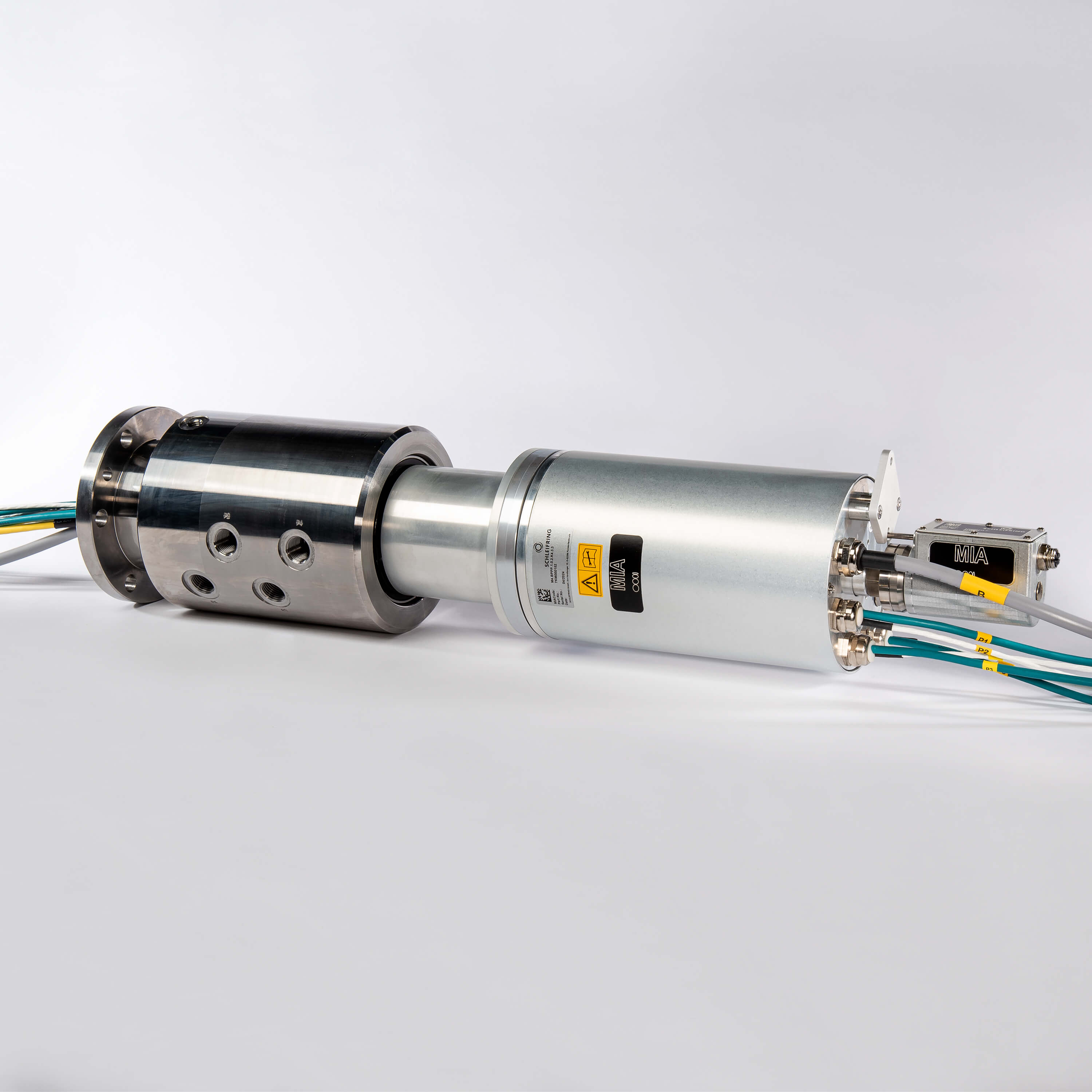 Power slip ring for Gigabit Ethernet transmission with media rotary feed-through (config. Code: M4.BPPP.1.0.2.K4.3.3)