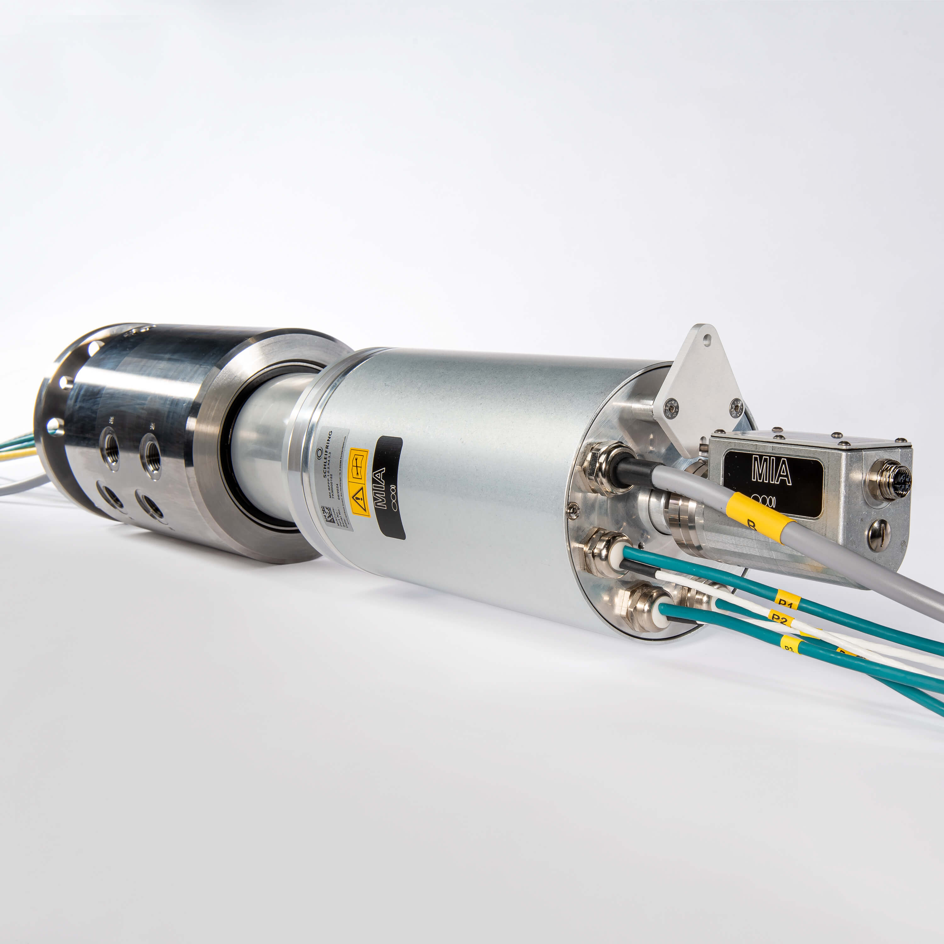 Schleifring 4x Leistung (400 V / 18 A) Gigabit-Ethernet Drehdurchführung für Medien (4-Kanal) · 152 | 7KM000152